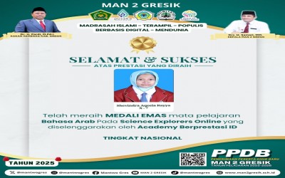 Shevindra Aqeela Rayya Raih Medali Emas di Science Explorers Online (SEO) 2025