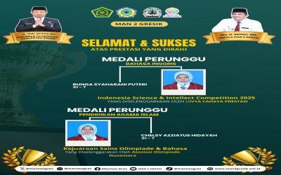 Alhamdulillah, Siswi MAN 2 Gresik Torehkan Prestasi Nasional di Bidang Bahasa dan Agama