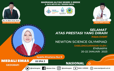 LAGI DAN LAGI! SYAKILA MENGHARUMKAN NAMA MAN 2 GRESIK DI TINGKAT NASIONAL