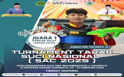 Ahmad Dwi Yulianto Raih Juara 1 Pencak Silat di Turnamen Tapak Suci Nasional SAC 2025