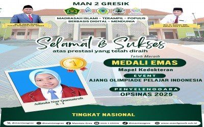 Adinda Nur Qumairoh Raih Medali Emas di Ajang Olimpiade Pelajar Indonesia 2025