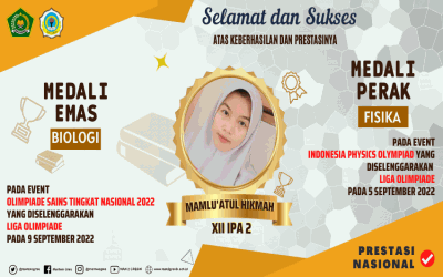 SANG JUARA DARI MAN 2 GRESIK MENUNJUKKAN TARINGNYA PADA OLIMPIADE SAINS TINGKAT NASIONAL