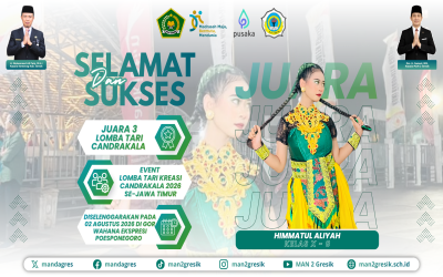 Melestarikan Budaya Lewat Tari Kreasi Tradisional, Siswi MAN 2 Gresik Raih Podium 3 Se-Jawa Timur