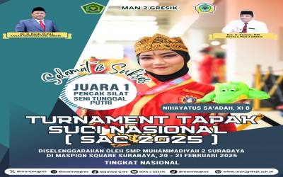 Nihayatus Sa'adah Sabet Juara 1 Seni Tunggal Putri di Turnamen Tapak Suci Nasional SAC