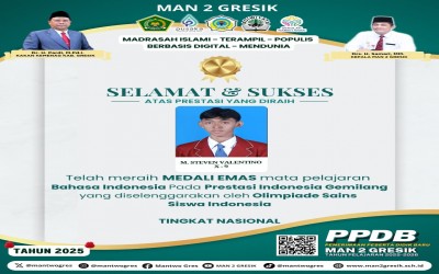 Muhamat Steven Valentino Sabet Medali Emas di OSSI 2025